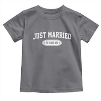 Just Married 70 Years Ago Toddler T Shirt 70th Wedding Anniversary Matching