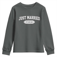 Just Married 70 Years Ago Youth Sweatshirt 70th Wedding Anniversary Matching
