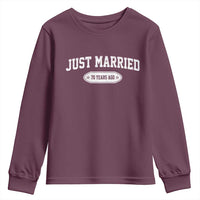 Just Married 70 Years Ago Youth Sweatshirt 70th Wedding Anniversary Matching