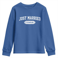Just Married 70 Years Ago Youth Sweatshirt 70th Wedding Anniversary Matching