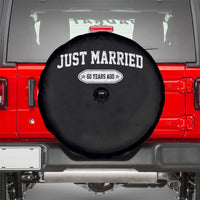 Just Married 60 Years Ago Spare Tire Cover 60th Wedding Anniversary Matching