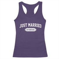 Just Married 60 Years Ago Racerback Tank Top 60th Wedding Anniversary Matching