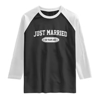 Just Married 60 Years Ago Raglan Shirt 60th Wedding Anniversary Matching