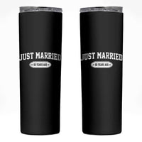 Just Married 60 Years Ago Skinny Tumbler 60th Wedding Anniversary Matching