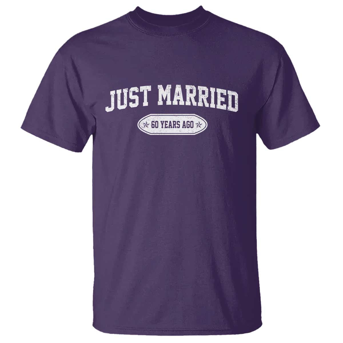 Just Married 60 Years Ago T Shirt 60th Wedding Anniversary Matching