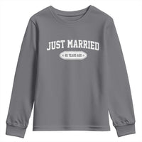 Just Married 60 Years Ago Youth Sweatshirt 60th Wedding Anniversary Matching