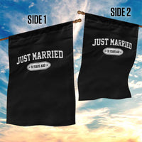 Just Married 50 Years Ago Garden Flag 50th Wedding Anniversary Matching