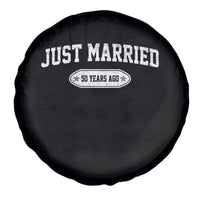 Just Married 50 Years Ago Spare Tire Cover 50th Wedding Anniversary Matching