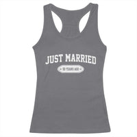 Just Married 50 Years Ago Racerback Tank Top 50th Wedding Anniversary Matching