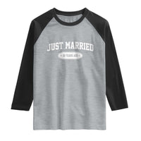 Just Married 50 Years Ago Raglan Shirt 50th Wedding Anniversary Matching