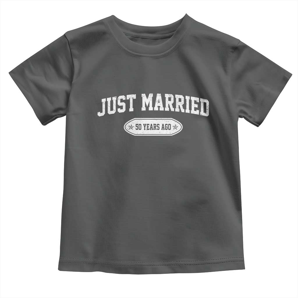 Just Married 50 Years Ago Toddler T Shirt 50th Wedding Anniversary Matching