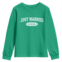 Just Married 50 Years Ago Youth Sweatshirt 50th Wedding Anniversary Matching