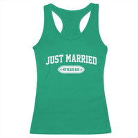 Just Married 40 Years Ago Racerback Tank Top 40th Wedding Anniversary Matching