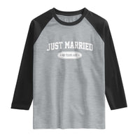 Just Married 40 Years Ago Raglan Shirt 40th Wedding Anniversary Matching