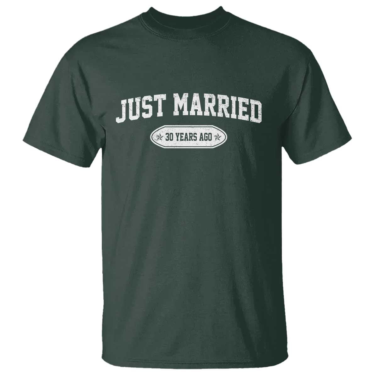 Just Married 30 Years Ago T Shirt 30th Wedding Anniversary Matching