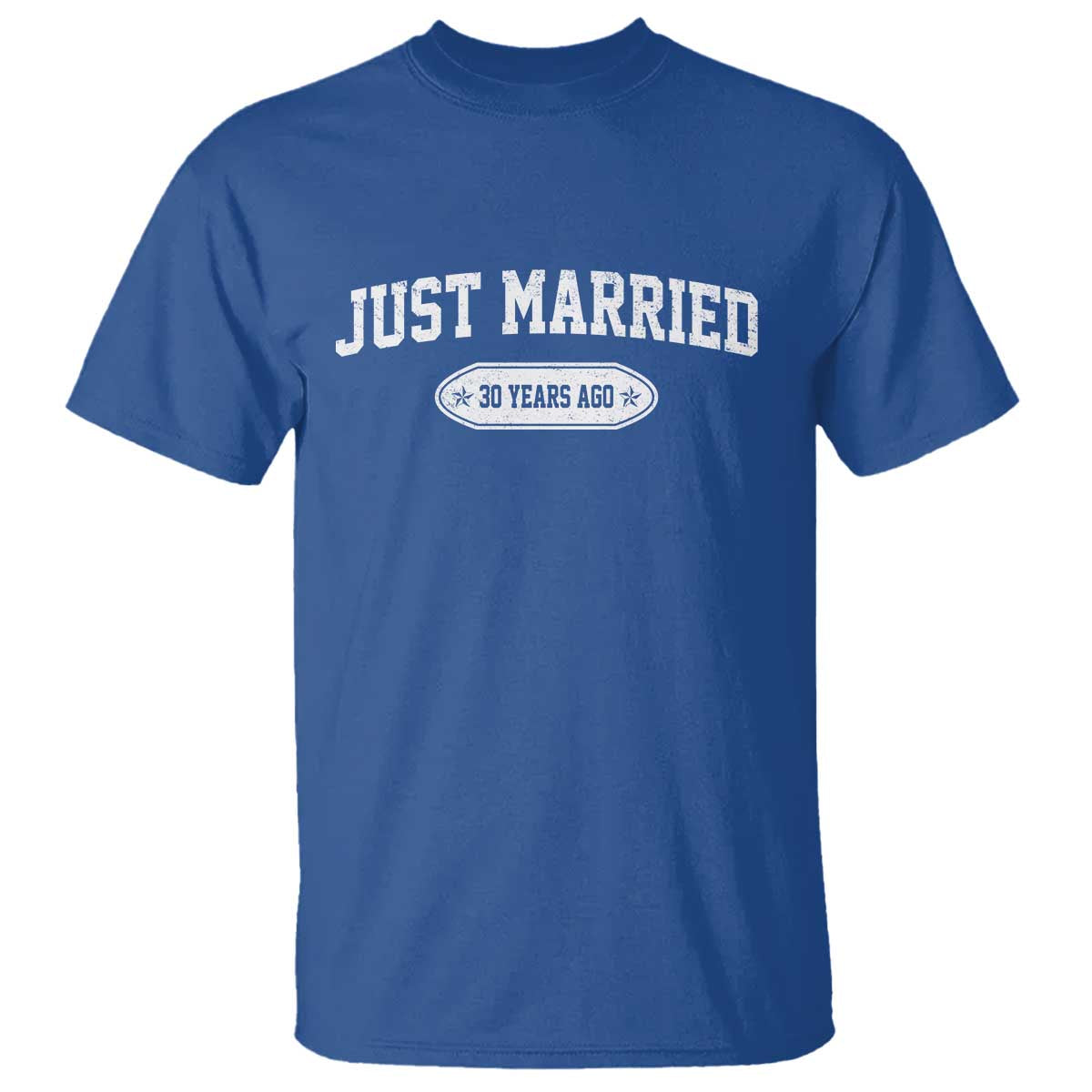 Just Married 30 Years Ago T Shirt 30th Wedding Anniversary Matching