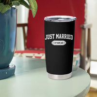 Just Married 30 Years Ago Tumbler Cup 30th Wedding Anniversary Matching