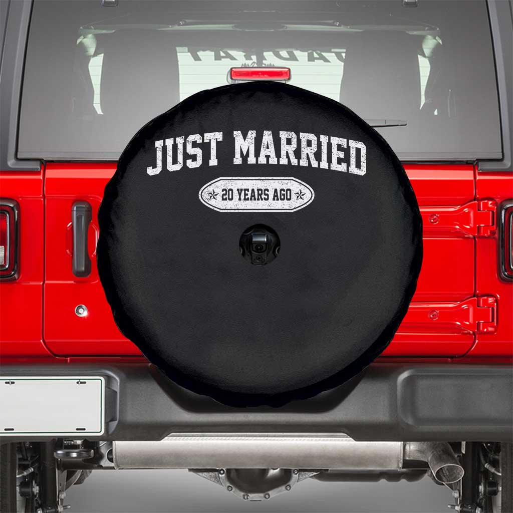 Just Married 20 Years Ago Spare Tire Cover 20th Wedding Anniversary Matching
