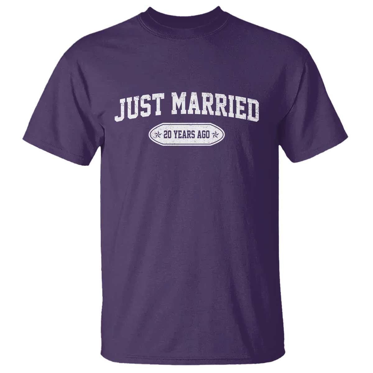 Just Married 20 Years Ago T Shirt 20th Wedding Anniversary Matching