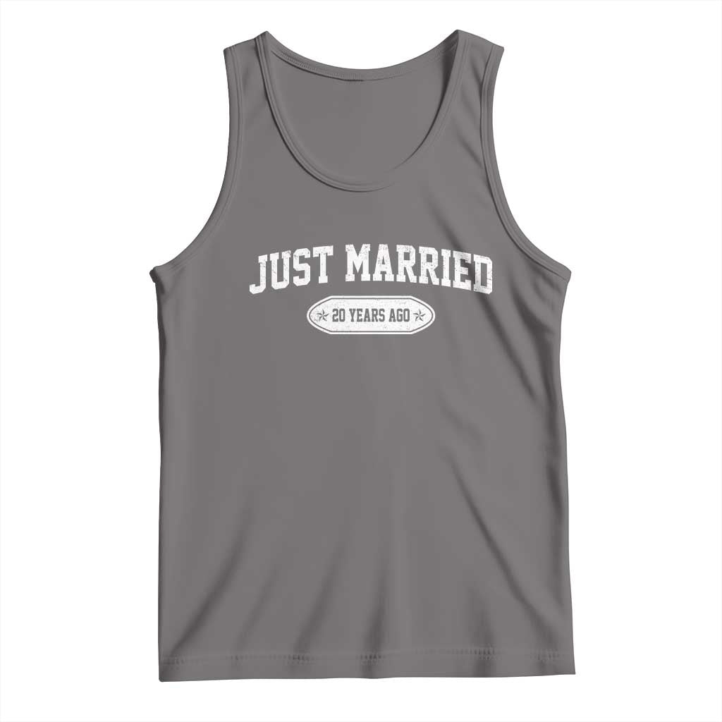Just Married 20 Years Ago Tank Top 20th Wedding Anniversary Matching