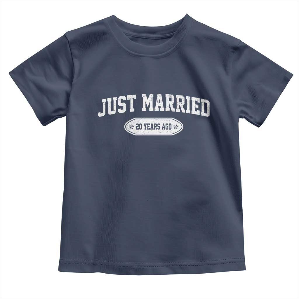 Just Married 20 Years Ago Toddler T Shirt 20th Wedding Anniversary Matching
