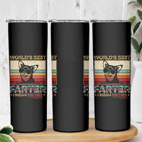 Funny Dad Dog Skinny Tumbler Fathers Day World's Best Farter I Mean Father