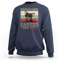 Funny Dad Dog Sweatshirt Fathers Day World's Best Farter I Mean Father