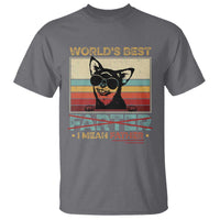 Funny Dad Dog T Shirt Fathers Day World's Best Farter I Mean Father