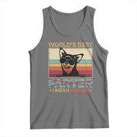 Funny Dad Dog Tank Top Fathers Day World's Best Farter I Mean Father
