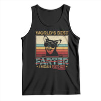 Funny Dad Dog Tank Top Fathers Day World's Best Farter I Mean Father