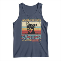 Funny Dad Dog Tank Top Fathers Day World's Best Farter I Mean Father