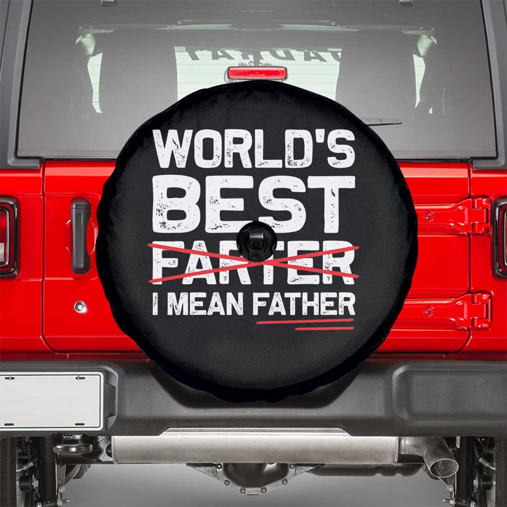 Retro World's Best Farter I Mean Father Spare Tire Cover Funny Best Dad