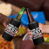 Retro World's Best Farter I Mean Father 4 in 1 Can Cooler Tumbler Funny Best Dad