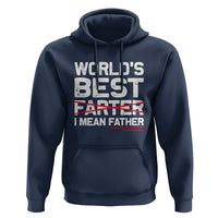 Retro World's Best Farter I Mean Father Hoodie Funny Best Dad