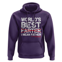 Retro World's Best Farter I Mean Father Hoodie Funny Best Dad