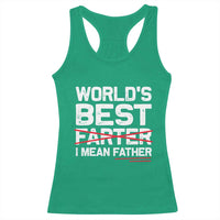 Retro World's Best Farter I Mean Father Racerback Tank Top Funny Best Dad