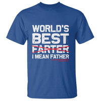 Retro World's Best Farter I Mean Father T Shirt Funny Best Dad