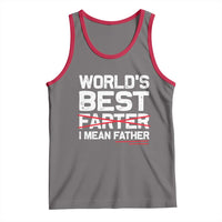 Retro World's Best Farter I Mean Father Tank Top Funny Best Dad