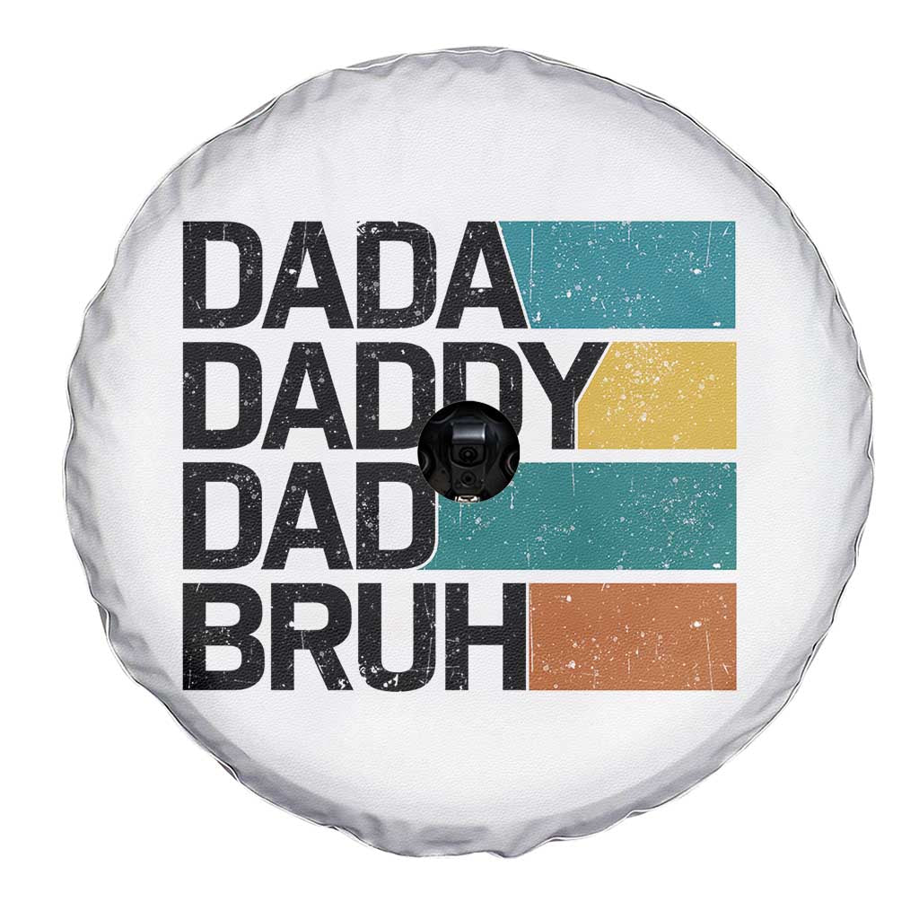 Dada Daddy Dad Bruh Spare Tire Cover Funny Fathers Day Bruh - Wonder Print Shop