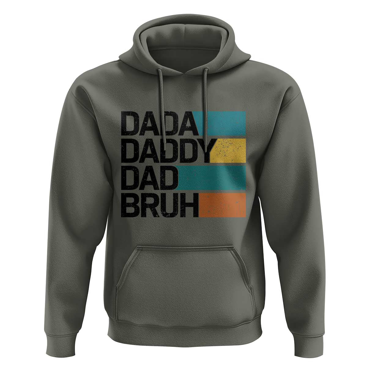 Dada Daddy Dad Bruh Hoodie Funny Fathers Day Bruh - Wonder Print Shop