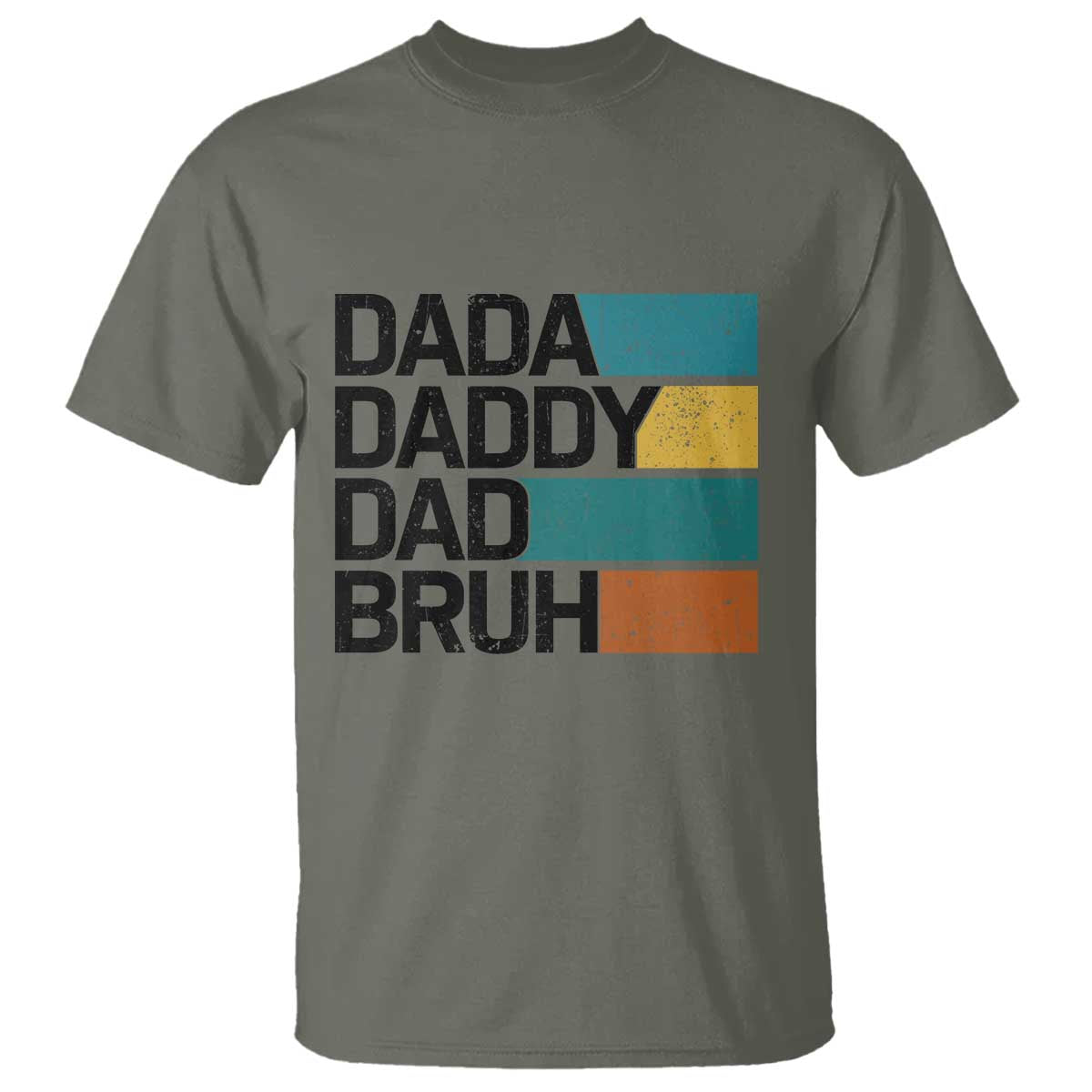 Dada Daddy Dad Bruh T Shirt Funny Fathers Day Bruh - Wonder Print Shop