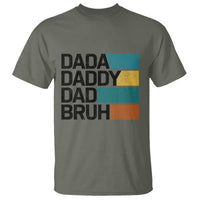 Dada Daddy Dad Bruh T Shirt Funny Fathers Day Bruh - Wonder Print Shop