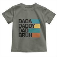 Dada Daddy Dad Bruh Toddler T Shirt Funny Fathers Day Bruh - Wonder Print Shop