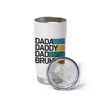 Dada Daddy Dad Bruh Tumbler Cup Funny Fathers Day Bruh - Wonder Print Shop