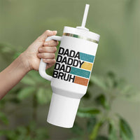 Dada Daddy Dad Bruh Tumbler With Handle Funny Fathers Day Bruh - Wonder Print Shop