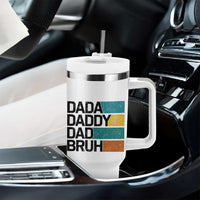 Dada Daddy Dad Bruh Tumbler With Handle Funny Fathers Day Bruh - Wonder Print Shop