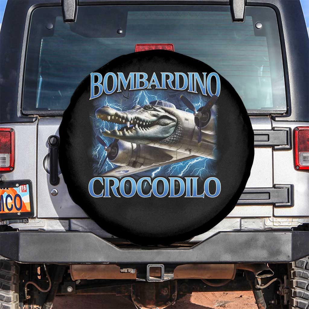 Bombardino Crocodilo Spare Tire Cover Internet Memes Italian Brainrot