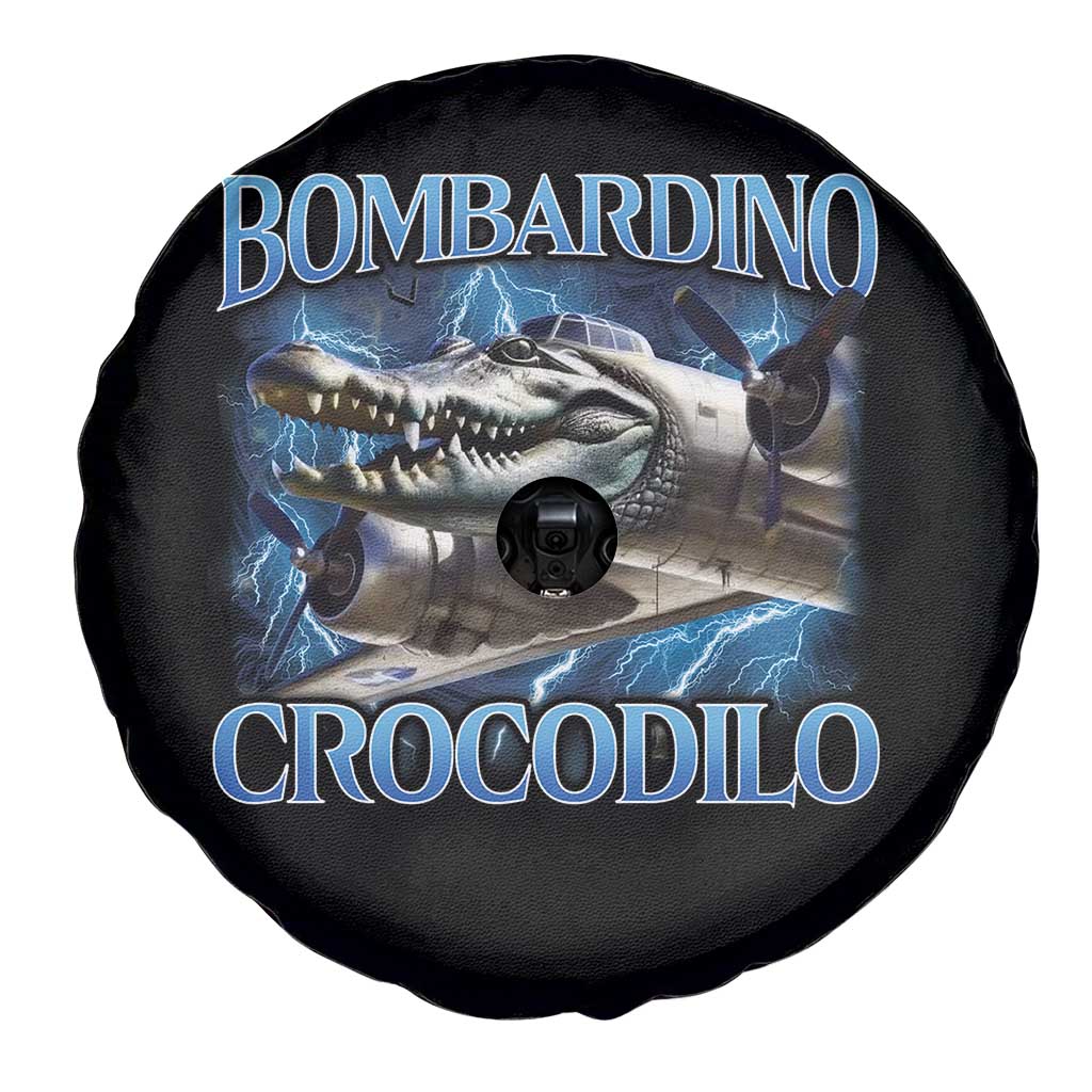 Bombardino Crocodilo Spare Tire Cover Internet Memes Italian Brainrot
