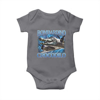 Bombardino Crocodilo Baby Onesie Internet Memes Italian Brainrot