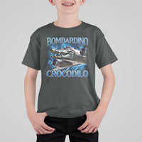 Bombardino Crocodilo T Shirt For Kid Internet Memes Italian Brainrot
